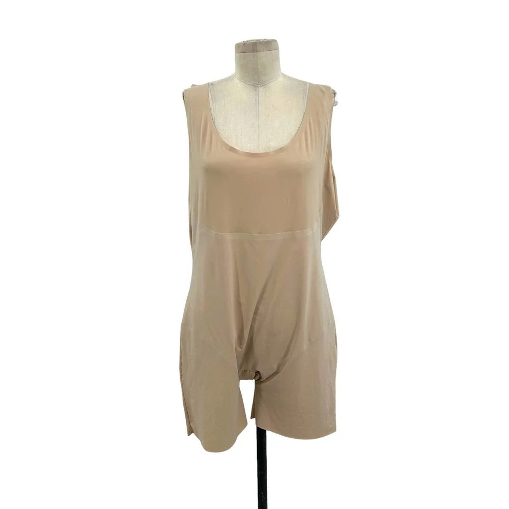 Spanx Shaping One Piece Romper Undergarment Shaper Bodysuit Nude Plus Size‎ 3X